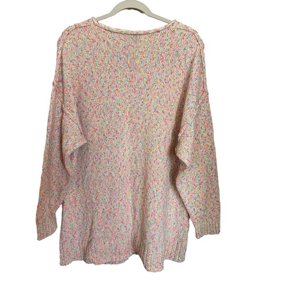 Torrid | Size 3 Plus Size 3XL Flamingo Sweater Multicolored Long Sleeve Vacation - Picture 2 of 12